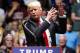 Republican presidential candidate Donald Trump gestures during a rally in Richmond, Va., Friday, June 10, 2016. (AP Photo/Steve Helber)