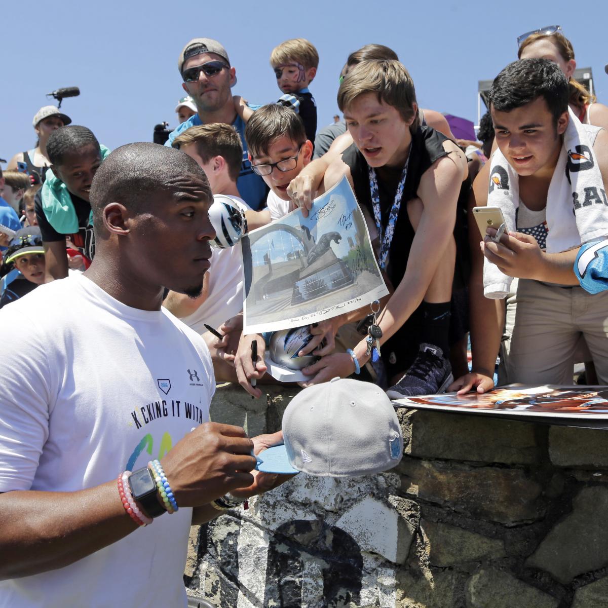 Cam Newton Scolds Woman with Denver Broncos Phone Case During Interview