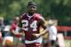 Washington Redskins cornerback Josh Norman, center, runs during practice at the team's NFL football training facility at Redskins Park, Wednesday, June 8, 2016 in Ashburn, Va. (AP Photo/Alex Brandon)