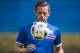 Iceland's midfielder Gylfi Sigurdsson eyes the ball during a training session of Iceland's national football team at the d'Albigny sports center in Annecy-le-Vieux, southeastern France, on June 11, 2016, during the Euro 2016 football tournament. / AFP / ODD ANDERSEN (Photo credit should read ODD ANDERSEN/AFP/Getty Images)