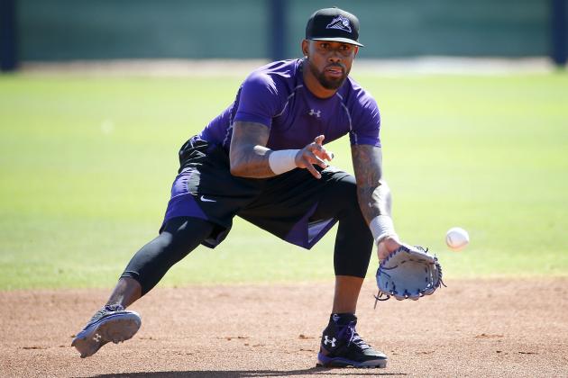 FILE - In this May 19, 2016, file photo, Colorado Rockies' Jose Reyes runs drills during an extended spring training at the Rockies' facility in Scottsdale, Ariz. Rockies manager Walt Weiss says Reyes will report to Triple-A Albuquerque for an injury rehabilitation assignment on Wednesday, June 1, the day after he completes his suspension for violating Major League Baseball's new domestic violence policy. (AP Photo/Matt York)