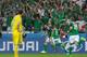 Northern Ireland's Gareth Mcauley, center left, celebrates after scoring the opening goal during the Euro 2016 Group C soccer match between Ukraine and Northern Ireland at the Grand Stade in Decines-Charpieu, near Lyon, France, Thursday, June 16, 2016. (AP Photo/Pavel Golovkin)