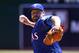 June 16, 2016; Oakland, CA, USA; Texas Rangers starting pitcher Colby Lewis (48) throws to the Oakland Athletics in the first inning of their MLB baseball game at O.co Coliseum. Mandatory Credit: Lance Iversen-USA TODAY Sports