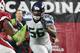 GLENDALE, AZ - JANUARY 03: Cliff Avril #56 of the Seattle Seahawks rushes the passer against the Arizona Cardinals at University of Phoenix Stadium on January 3, 2016 in Glendale, Arizona. (Photo by Norm Hall/Getty Images)