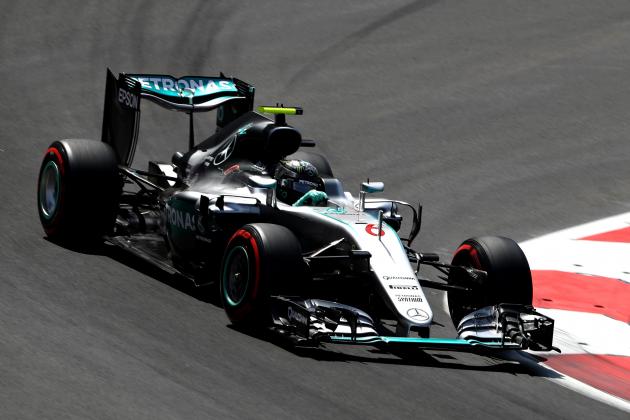 BAKU, AZERBAIJAN - JUNE 18: Nico Rosberg of Germany driving the (6) Mercedes AMG Petronas F1 Team Mercedes F1 WO7 Mercedes PU106C Hybrid turbo on track during final practice before the European Formula One Grand Prix at Baku City Circuit on June 18, 2016 in Baku, Azerbaijan.  (Photo by Mark Thompson/Getty Images)