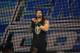 MIAMI, FL- SEPTEMBER 01: Roman Reigns looks on during the WWE Smackdown on September 1, 2015 at the American Airlines Arena in Miami, Florida. (Photo by Ron ElkmanSports Imagery/Getty Images)