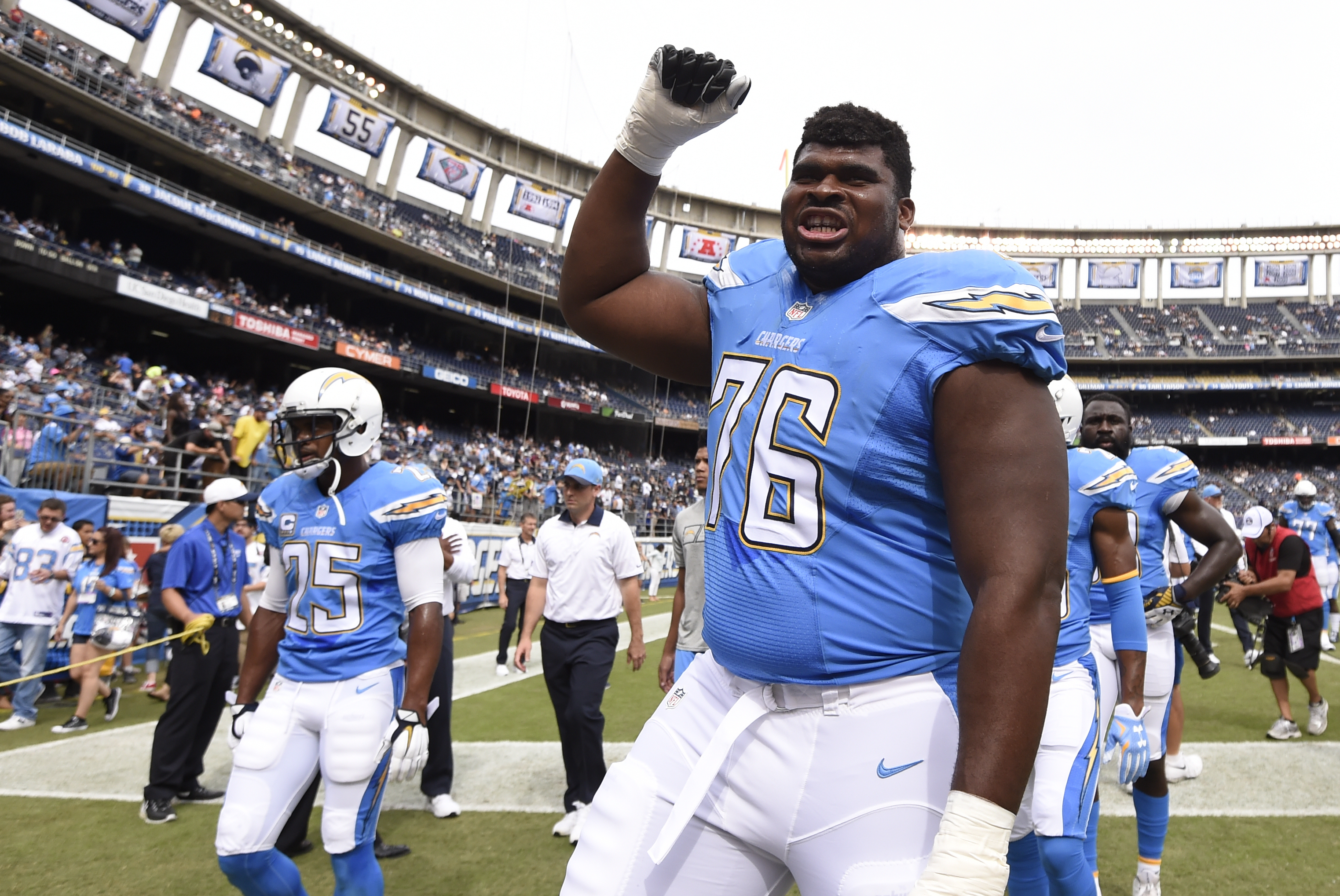 D.J. Fluker Injury: Updates on Chargers OG's Eye and Recovery, News,  Scores, Highlights, Stats, and Rumors