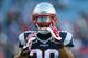 FOXBORO, MA - JANUARY 16: James White #28 of the New England Patriots looks on during warm ups prior to the AFC Divisional Playoff Game against the Kansas City Chiefs at Gillette Stadium on January 16, 2016 in Foxboro, Massachusetts. (Photo by Maddie Meyer/Getty Images)