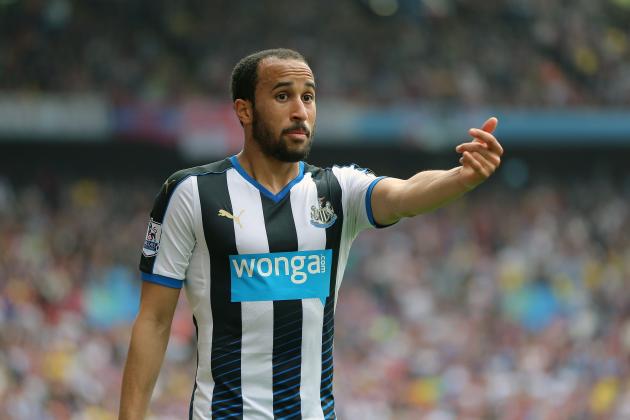 BIRMINGHAM, ENGLAND - MAY 07: Andros Townsend of Newcastle United during the Barclays Premier League match between Aston Villa and Newcastle United at Villa Park on May 7, 2016 in Birmingham, United Kingdom. (Photo by James Baylis - AMA/Getty Images)