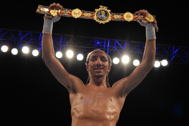GLASGOW, SCOTLAND - MAY 28: Tyrone Nurse celebrates after beating Willie Limond during the British Super Lightweight Championship fight ahead of the WBA world super-lightweight title fight between Ricky Burns and Michele Di Rocco at The SSE Hydro on May 28, 2016 in Glasgow, Scotland. (Photo by Mark Runnacles/Getty Images)