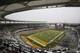 FILE - In this Oct. 24, 2015, file photo, a nearly empty McLane Stadium is seen minutes before kickoff between Iowa State and Baylor in an NCAA college football game, in Waco, Texas. Baylor University will look to rebuild its reputation and perhaps its football program after an outside review found administrators mishandled allegations of sexual assault and the team operated under the perception it was above the rules. (AP Photo/Tony Gutierrez, File)