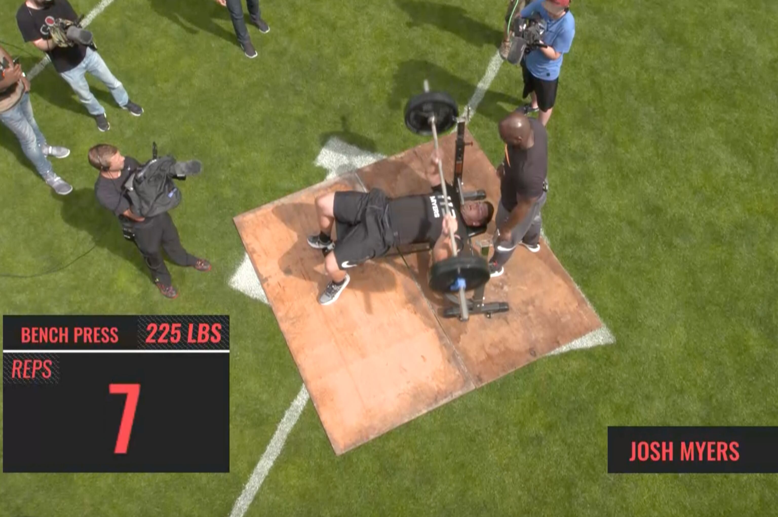 Watch Beast High School Linemen Beat Nfl Rookies In Bench Press
