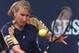German tennis player Steffi Graf hits a backhand during her match against Sandra Nacuk of Yugoslavia at the WTA German Open tennis tournament in Berlin on Tuesday, May 11, 1999. Graf won the match 2-6, 6-3 and 6-4. (AP Photo/Christof Stache)