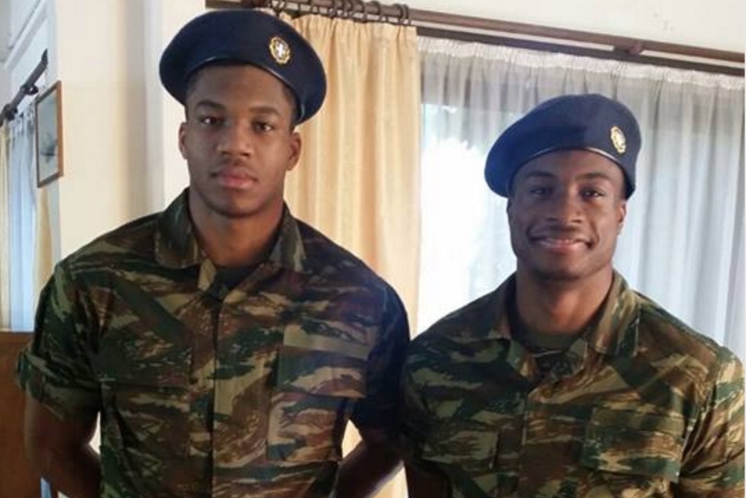 Giannis and Thanasis Antetokounmpo Begin Military Terms in Greece