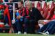 Arsenal's French manager Arsene Wenger (R) watches during the English Premier League football match between Arsenal and Aston Villa at the Emirates Stadium in London on May 15, 2016. / AFP / Ian Kington / RESTRICTED TO EDITORIAL USE. No use with unauthorized audio, video, data, fixture lists, club/league logos or 'live' services. Online in-match use limited to 75 images, no video emulation. No use in betting, games or single club/league/player publications. / (Photo credit should read IAN KINGTON/AFP/Getty Images)