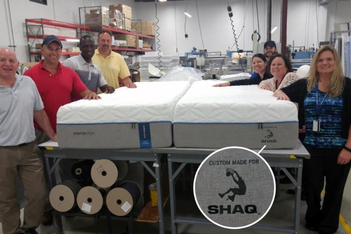 TempurPedic Makes 'ShaqSized' Bed for 7'1" Shaquille O'Neal News