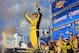 LOUDON, NH - JULY 17: Matt Kenseth, driver of the #20 Dollar General Toyota, celebrates in Victory Lane after winning the NASCAR Sprint Cup Series New Hampshire 301 at New Hampshire Motor Speedway on July 17, 2016 in Loudon, New Hampshire. (Photo by Daniel Shirey/Getty Images)