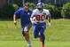 Jun 6, 2016; East Rutherford, NJ, USA; New York Giants wide receiver Victor Cruz (80) runs with the ball during organized team activities at Quest Diagnostics Training Center. Mandatory Credit: Ed Mulholland-USA TODAY Sports