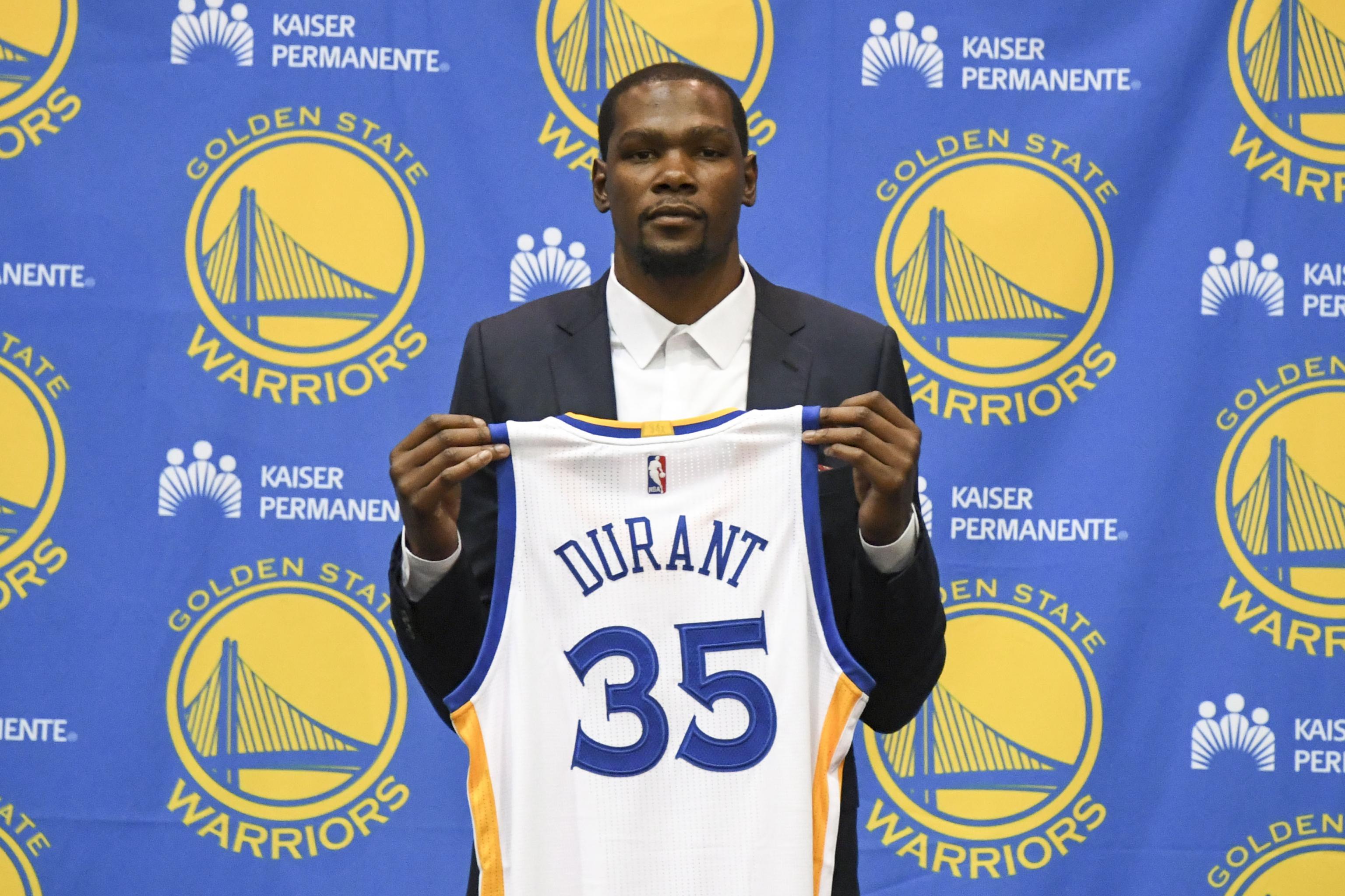 Should Kevin Durant's jersey be retired in OKC, Golden State