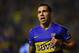 Argentinas Boca Juniors Carlos Tevez celebrates after scoring against Bolivia's Bolivar during their Copa Libertadores group 3 football match at the 'Bombonera' stadium in Buenos Aires, Argentina, on April 7, 2016. / AFP / EITAN ABRAMOVICH (Photo credit should read EITAN ABRAMOVICH/AFP/Getty Images)