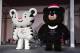 Mascots for South Korea's 2018 Pyeongchang Winter Olympics, a white tiger named 'Soohorang' (L) and an Asiatic black bear named 'Bandabi' (R), stand on a stage during the mascots' first public staging event at Hoenggye elementary school in Pyeongchang, about 150 kms east of Seoul, on July 18, 2016.
The PyeongChang 2018 Organizing Committee announced a nationwide mascot promotion tour, plus a tour to the Rio Games for more active international promotion as well as a reach to major cities and festivals in South Korea. / AFP / JUNG YEON-JE (Photo credit should read JUNG YEON-JE/AFP/Getty Images)