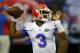 ATLANTA, GA - DECEMBER 5: Quarterback Treon Harris #3 of the Florida Gators warms up before the SEC Championship game against the Alabama Crimson Tide at the Georgia Dome on December 5, 2015 in Atlanta, Georgia. (Photo by Kevin C. Cox/Getty Images)