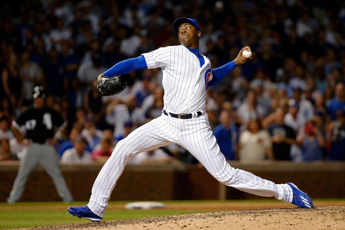 Aroldis Chapman Comments on 1st Appearance with Cubs | News, Scores