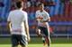 Manchester United's Zlatan Ibrahimovic warms up before their pre-season friendly soccer match against Galatasaray at Ullevi Stadium, Gothenburg, Sweden, Saturday, July 30, 2016. (Bjorn Larsson Rosvall/TT News Agency via AP)