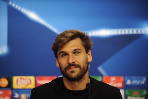 Sevilla's Spanish forward Fernando Llorente looks on during a press conference at the Ramon Sanchez Pizjuan stadium in Sevilla on December 7, 2015, on the eve of the UEFA Champions League Group D football match Sevilla FC vs Juventus.   AFP PHOTO/ CRISTINA QUICLER / AFP / CRISTINA QUICLER        (Photo credit should read CRISTINA QUICLER/AFP/Getty Images)