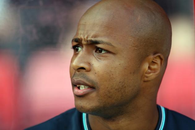 SWINDON, ENGLAND - JULY 27: Andre Ayew of Swansea City during the pre-season friendly between Swindon Town and Swansea City at County Ground on July 27, 2016 in Swindon, England. (Photo by Matthew Ashton - AMA/Getty Images)