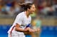BELO HORIZONTE, BRAZIL - AUGUST 06: Carli Lloyd of United States celebrates after scoring during the Women's Group G first round match between United States and France during Day 1 of the Rio 2016 Olympic Games at Mineirao Stadium on August 6, 2016 in Belo Horizonte, Brazil. (Photo by Pedro Vilela/Getty Images)