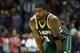 FILE - In this Feb. 20, 2016, file photo, Milwaukee Bucks guard O.J. Mayo waits during a break in the in the second half of an NBA basketball game against the Atlanta Hawks in Atlanta. Mayo has been dismissed and disqualified from the NBA for violating the terms of the league's anti-drug program, the NBA said Friday, July 1, 2016. Mayo, the No. 3 overall pick in the 2008 draft out of USC, is eligible to apply for reinstatement in two years. (AP Photo/Brett Davis, File)