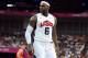 LONDON, ENGLAND - AUGUST 12: LeBron James #6 of the United States reacts during the Men's Basketball gold medal game between the United States and Spain on Day 16 of the London 2012 Olympics Games at North Greenwich Arena on August 12, 2012 in London, England. (Photo by Harry How/Getty Images)