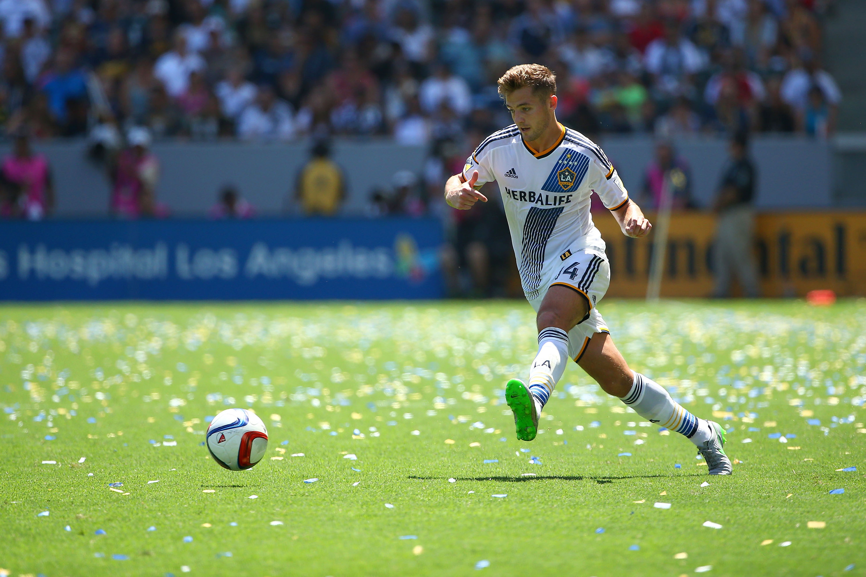 Robbie Rogers Los Angeles Galaxy MLS Soccer Jersey #14 Dark Blue