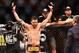 May 30, 2015; Goiania, GO, Brazil; Carlos Condit reacts before his fight against Thiago Alves during UFC Fight Night at Goiania Arena. Mandatory Credit: Jason Silva-USA TODAY Sports