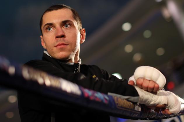 MANCHESTER, ENGLAND - FEBRUARY 23: Scott Quigg poses during a public work out at Intu Trafford Centre on February 23, 2016 in Manchester, England. (Photo by Jan Kruger/Getty Images)