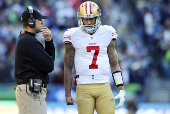 Harbaugh on Kaepernick: 'I don't respect the motivation or the action'