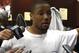 New England Patriots defensive back Rodney Harrison talks about the value of a player like Troy Brown to a football team following Brown's announcing that he was retiring from the NFL at Gillette Stadium in Foxborough, Mass., Thursday, Sept. 25, 2008. (AP Photo/Robert E. Klein)