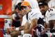 GLENDALE, AZ - SEPTEMBER 01: Quarterback Mark Sanchez #6 of the Denver Broncos watches from the sidelines during the preseaon NFL game against the Arizona Cardinals at the University of Phoenix Stadium on September 1, 2016 in Glendale, Arizona. The Cardinals defeated the Broncos 38-17.(Photo by Christian Petersen/Getty Images)