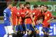 Spain's forward Diego Costa (C) celebrates with teammates after scoring a goal during the WC 2018 football qualification match between Spain and Liechtenstein at the Reyno de Leon Stadium in Leon on September 5, 2016. / AFP / MIGUEL RIOPA (Photo credit should read MIGUEL RIOPA/AFP/Getty Images)