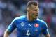 LILLE, FRANCE - JUNE 26: Jan Durica of Slovakia looks on during the UEFA Euro 2016 Round of 16 match between Germany and Slovakia at Stade Pierre-Mauroy on June 26, 2016 in Lille, France. (Photo by Matthew Ashton - AMA/Getty Images)