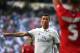 Real Madrid's Portuguese forward Cristiano Ronaldo gestures during the Spanish league football match Real Madrid CF vs CA Osasuna at the Santiago Bernabeu stadium in Madrid on September 10, 2016. / AFP / GERARD JULIEN (Photo credit should read GERARD JULIEN/AFP/Getty Images)