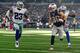 ARLINGTON, TX - OCTOBER 11: Danny Amendola #80 of the New England Patriots carries the ball after the catch as Corey White #23 of the Dallas Cowboys and Byron Jones #31 of the Dallas Cowboys try to make the tackle during the NFL game at AT&T Stadium on October 11, 2015 in Arlington, Texas. (Photo by Mike Stone/Getty Images)