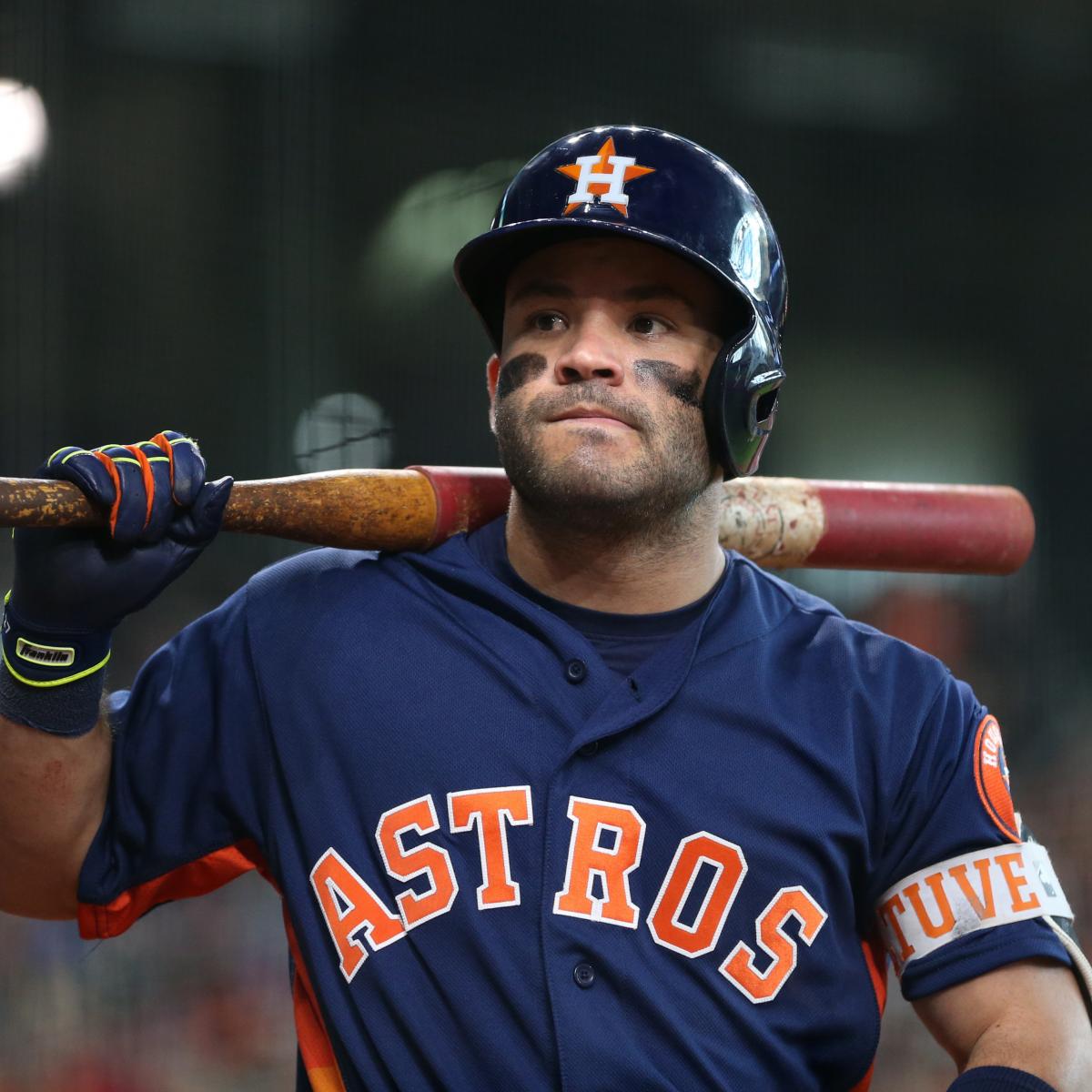 Jose Altuve Day-to-Day After Leaving Game vs. Nationals with Neck ...