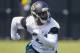 Jun 14, 2016; Jacksonville, FL, USA; Jacksonville Jaguars cornerback Prince Amukamara (21) runs a drill during minicamp workouts at Florida Blue Health and Wellness Practice Fields. Mandatory Credit: Logan Bowles-USA TODAY Sports