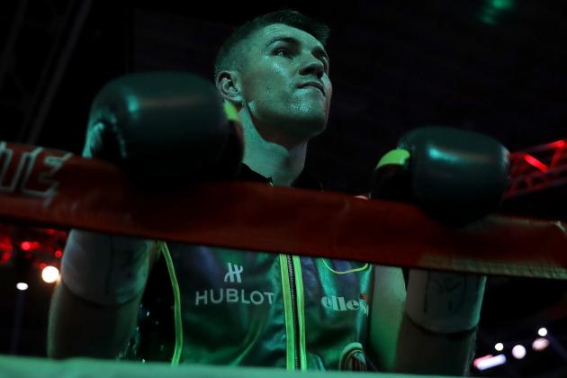 ARLINGTON, TX - SEPTEMBER 17: Liam Smith of Great Britain before his WBO Junior Middleweight World fight against Canelo Alvarez of Mexico at AT&T Stadium on September 17, 2016 in Arlington, Texas. (Photo by Ronald Martinez/Getty Images)