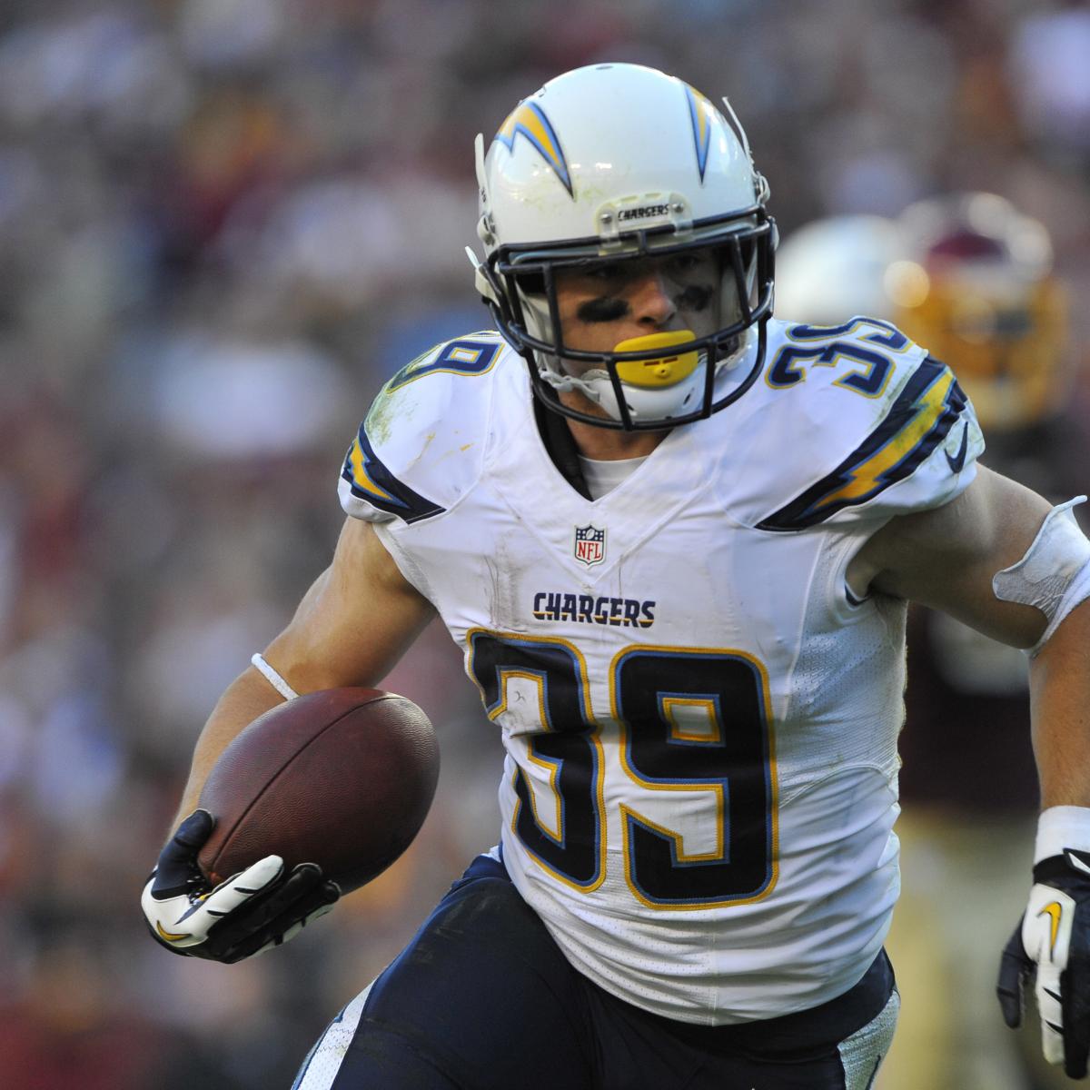 Danny Woodhead Injury Update: Chargers RB Diagnosed with Torn ACL ...