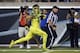 Oregon's Devon Allen is all alone as he sprints to the end zone after pulling down a Dakota Prukop pass against Virginia during the third quarter of an NCAA college football game Saturday, Sept. 10, 2016 in Eugene, Ore. (AP Photo/Chris Pietsch)