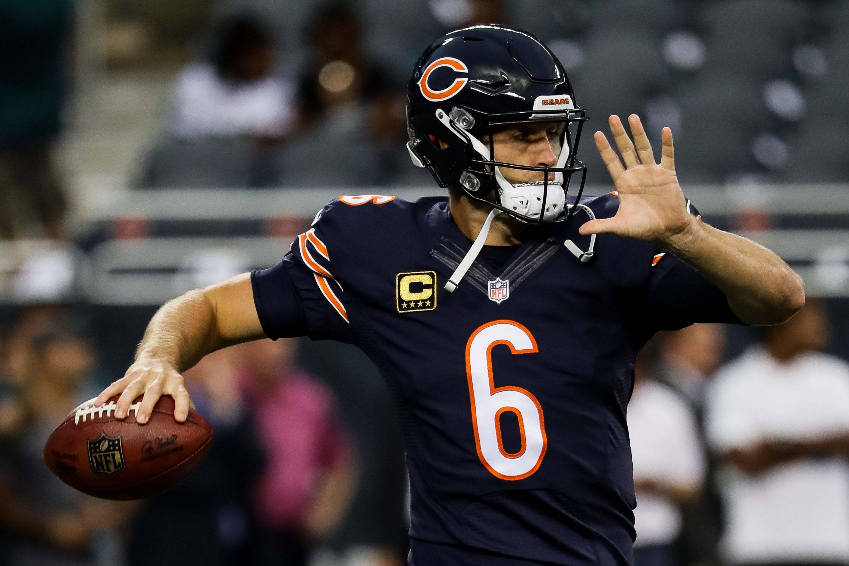 Jay Cutler helmet hit Concussion Bears vs Texans SNF 11/11/12