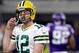MINNEAPOLIS, MN - SEPTEMBER 18: Quarterback Aaron Rodgers #12 of the Green Bay Packers walks off the field after the Packers were stopped by the Minnesota Vikings during the game on September 18, 2016 in Minneapolis, Minnesota. (Photo by Jamie Squire/Getty Images)